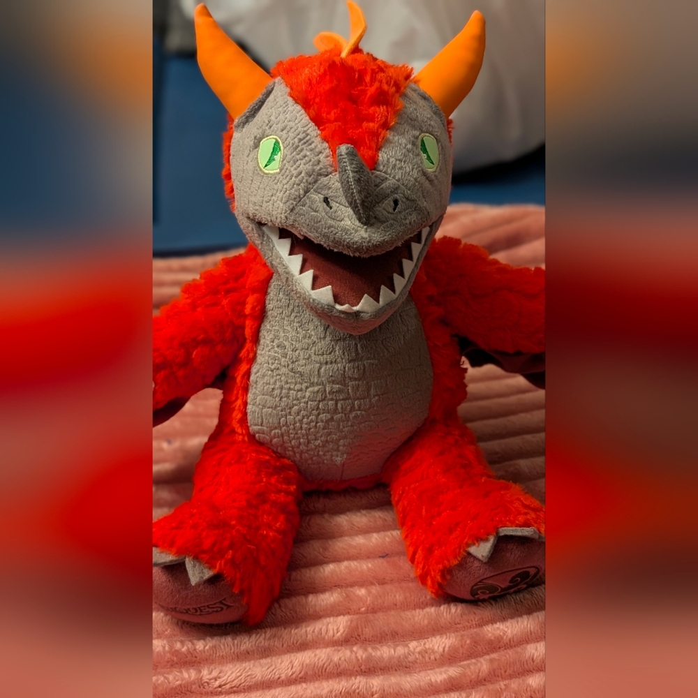 Build-A-Bear MagiQuest Charlock The Dragon Plush Great Wolf Lodge 16"